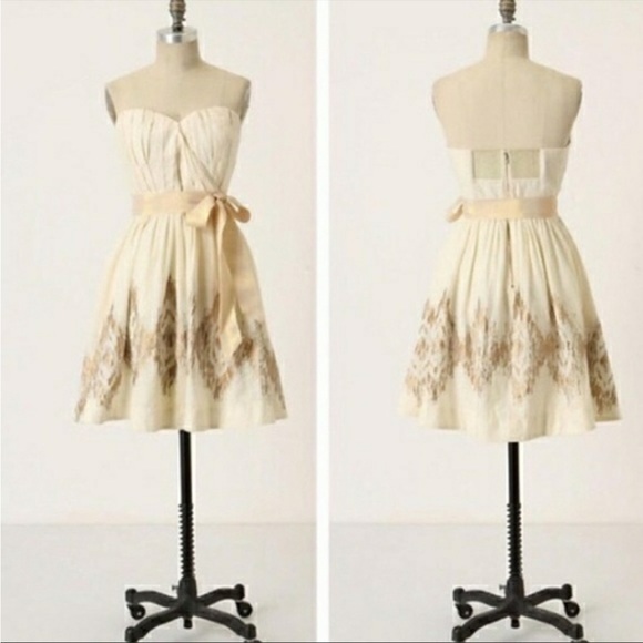 Anthropologie Moulinette Sours Wind
Catcher Strapless Dress Sz 2 - Picture 3 of 11